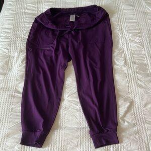 Purple scrub joggers